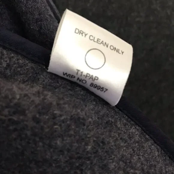 Woolrich Jacket Women's‎ Medium Wool Parka Long Coat Deep Navy Blue Horn Toggles - Picture 6 of 11